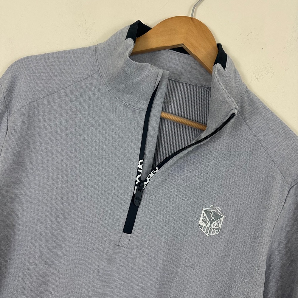 G/FORE Gray Golf Performance Bethesda Country Club Quarter Zip Mens M Sweatshirt